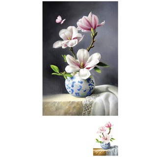 Tranh đính đá Bình Hoa LV247-50x80cm