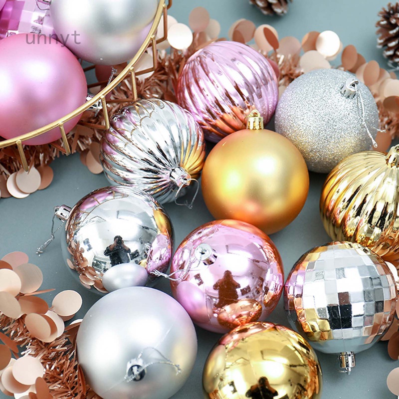 Set 34 Trái Châu 4cm Trang Trí Cây Thông Noel Tiện Dụng