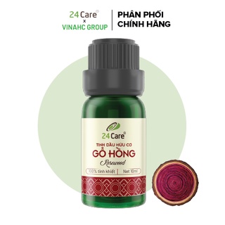 [MUA 1 TẶNG 1] Tinh dầu Gỗ Hồng 24Care - giảm đau đầu, cải thiện trí nhớ và tiêu diệt côn trùng, thiên nhiên 10ml