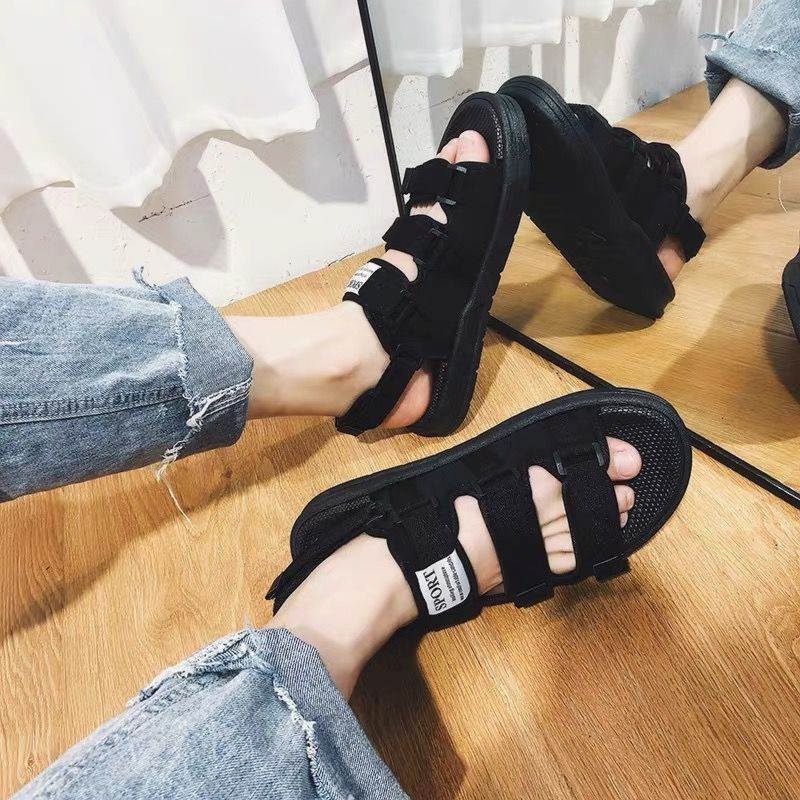 Giày bãi biển đế dày La Mã đế phẳng Sandals đế dày Sandals cho phụ nữ Sandals cho các cặp vợ chồng