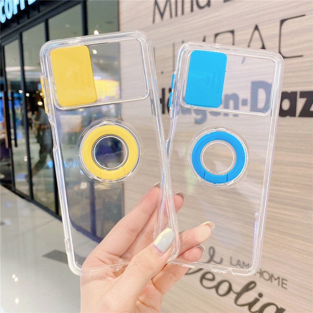 Ốp Điện Thoại Trong Suốt Có Giá Đỡ Cho Samsung A12 A22