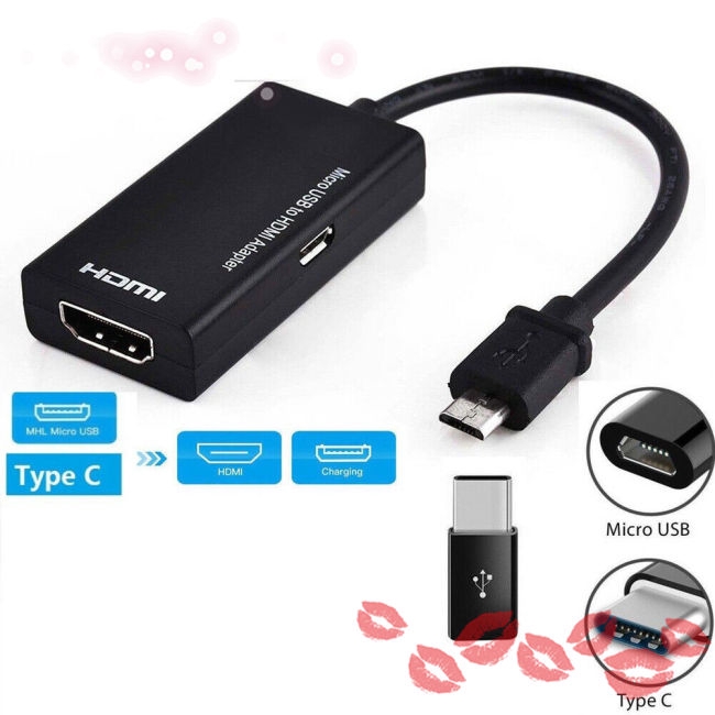 Cáp Chuyển Đổi Cổng Micro Usb Sang Hdmi Cho Điện Thoại