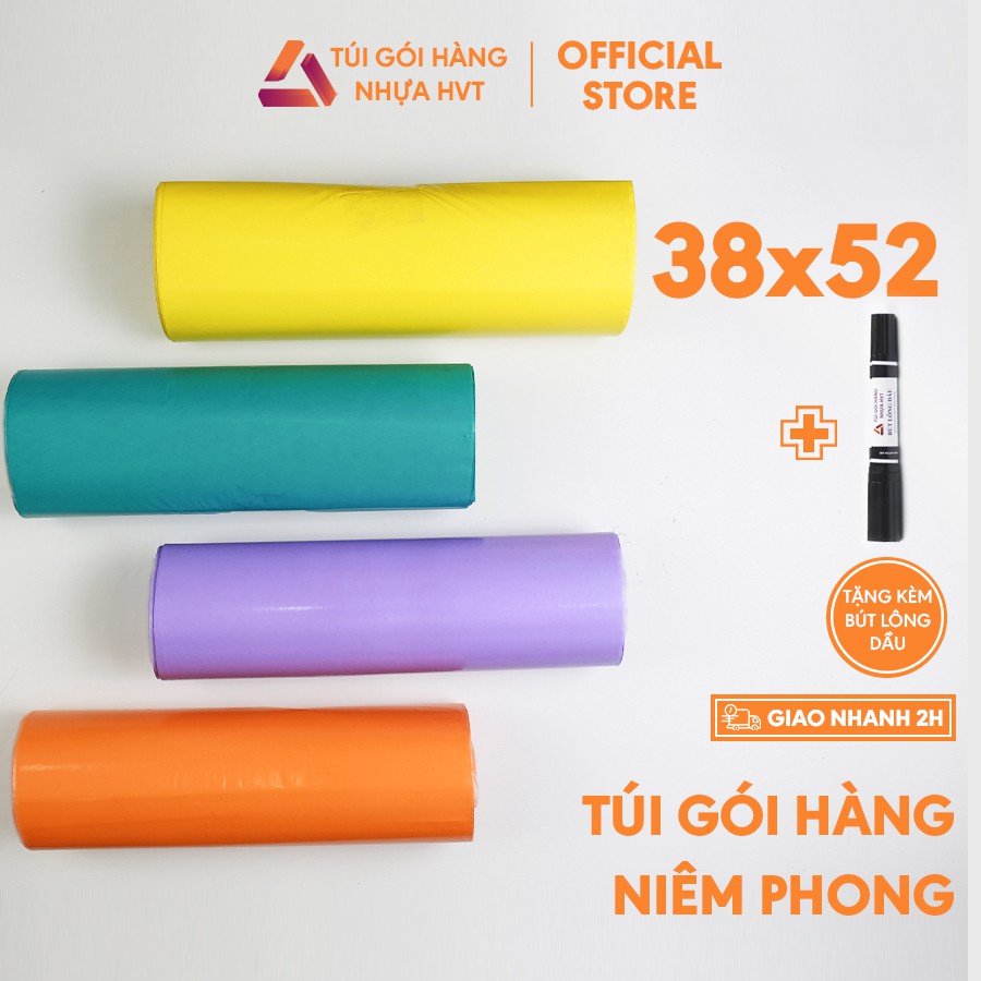 [RẺ VÔ ĐỊCH]Túi đóng hàng niêm phong NHỰA HVT size 38*52