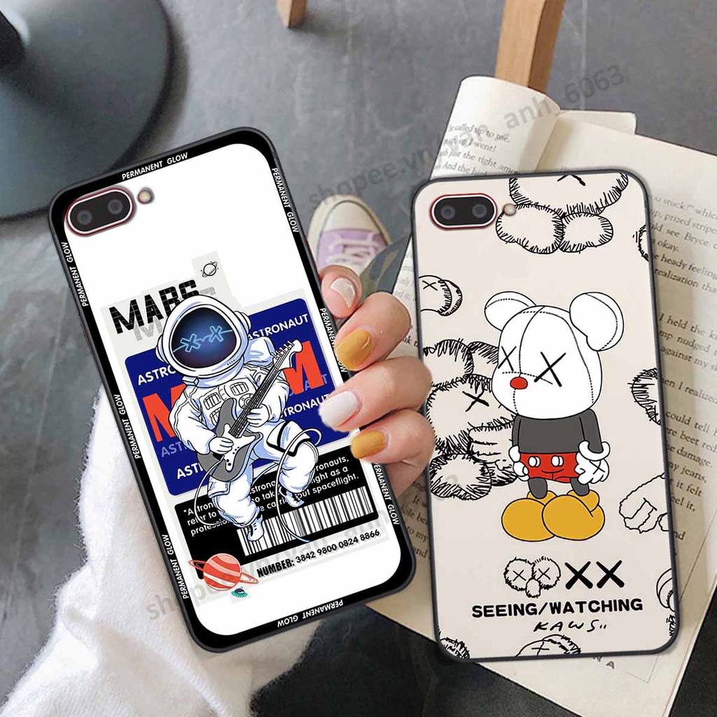 Ốp Oppo A3s / A1k be@r brick mars thời trang, ốp lưng điện thoại viền dẻo siêu chất