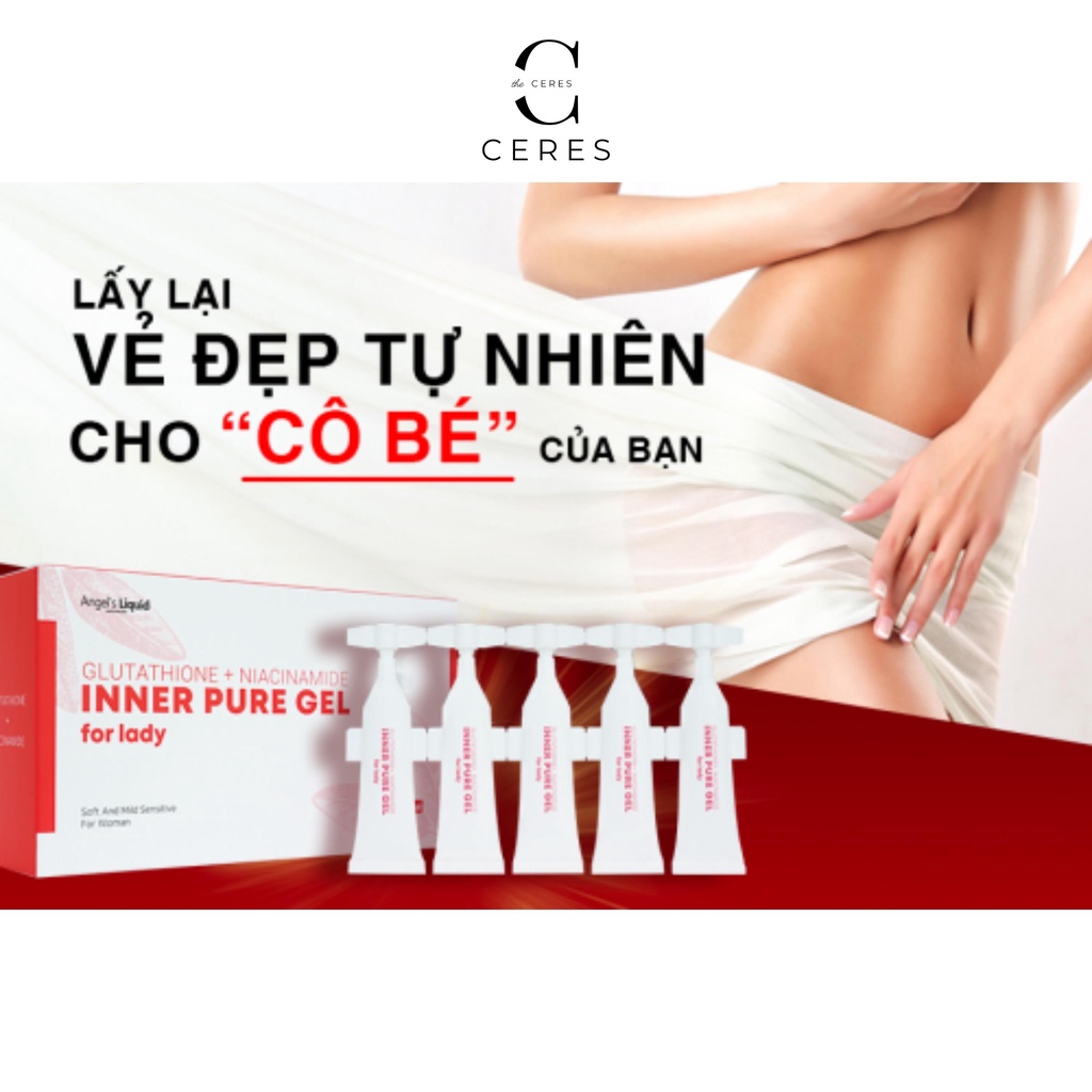 Angel's Liquid Gel Hộp 15 Ống Vệ Sinh Phụ Nữ Glutathione + Niacinamide Inner Pure Gel (2ml x 15)