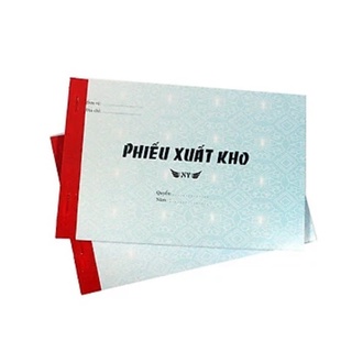 Phiếu xuất kho ny 13 x 20cm - 16*20cm 2 liên/3 liên, 50 bộ, không đế, có rãnh xé - 1 cuốn