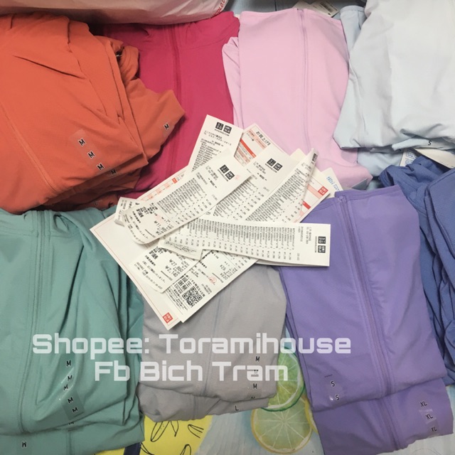 (bill) Áo chống nắng thun lạnh Uni qlo Airism mẫu 2020 (mua tại Nhật) | BigBuy360 - bigbuy360.vn