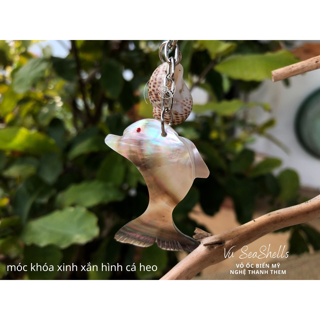 Móc Khóa Xinh Xắn - Làm Từ Vỏ Ốc Biển