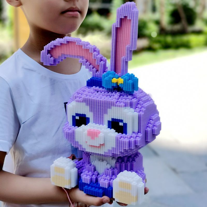 Đồ chơi lắp ghép mô hình hoạt hình Gấu Bearbrick 30cm 3D dễ thương 4 mẫu Thỏ , Mèo xanh , gấu hồng , Gấu nâu