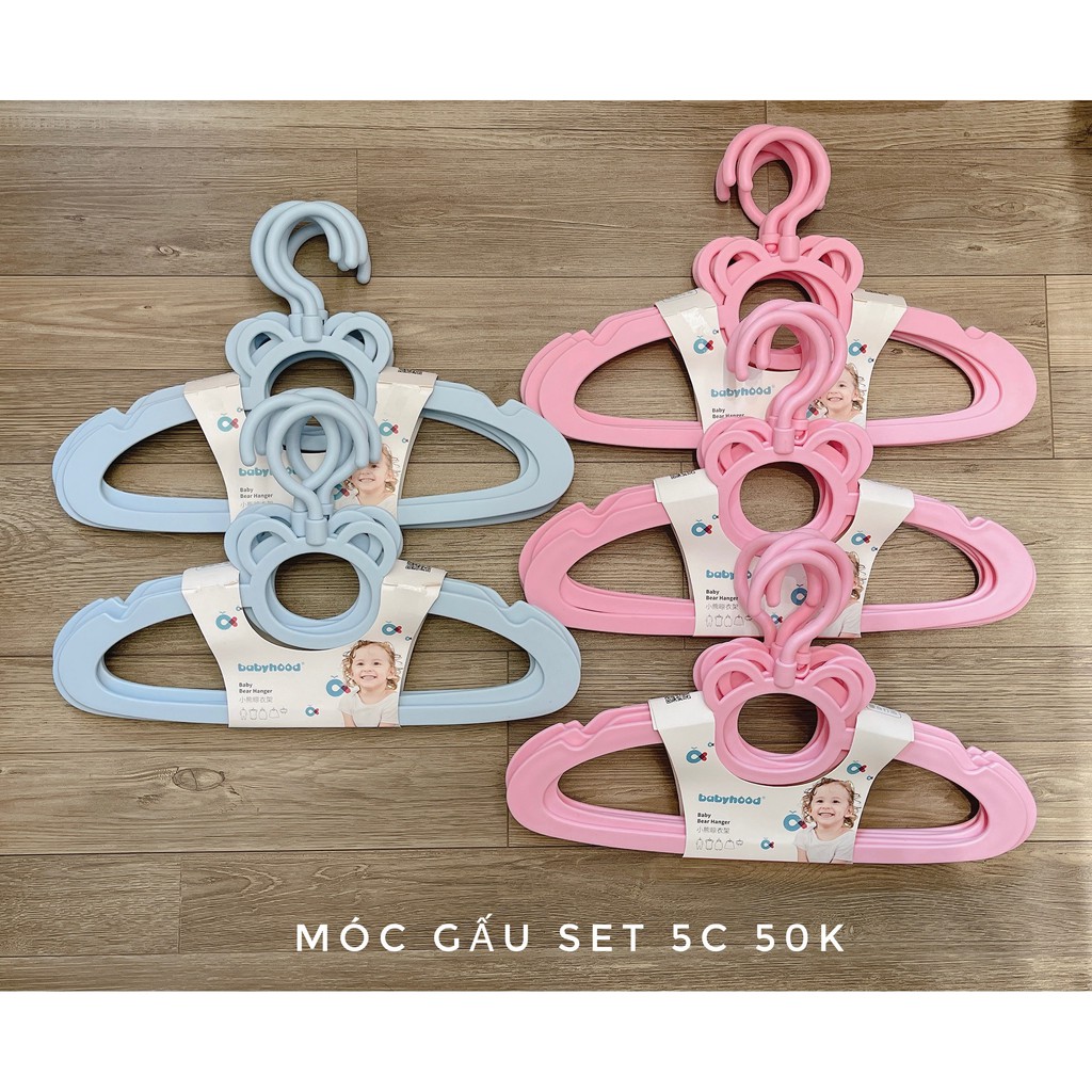 Set 5 cái Móc phơi quần áo mẫu kute