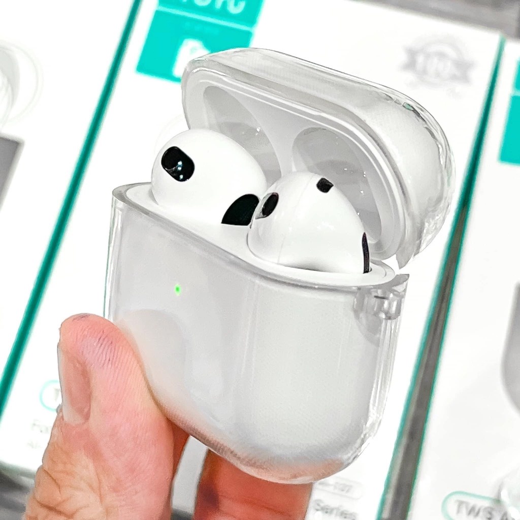 Vỏ Case Silicon Airpod 3 Trong Suốt Có Móc Chống Trầy Xước, Ốp Airpod 3 (JA Shop)