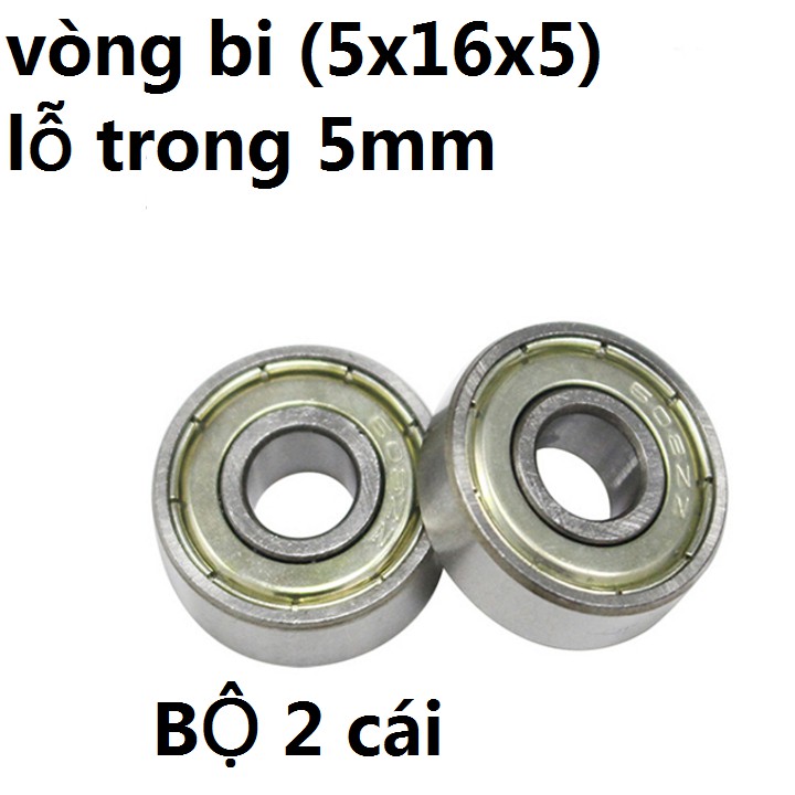 cặp bạc đạn lỗ 5mm