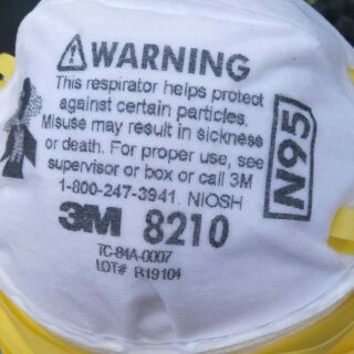 Khẩu trang 3M N95 (8210 và 9105). Giá 1cai