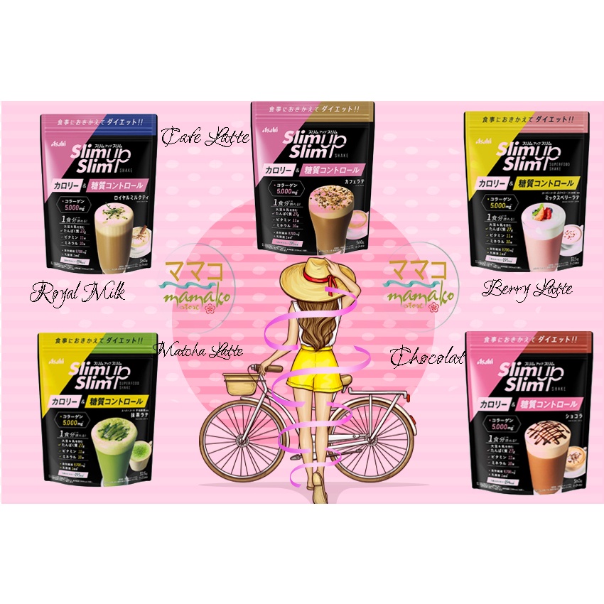 Bột pha dinh dưỡng MIC 5 VỊ/Slim Up Slim ASAHI CÓ CH.ỨA CO...LA.LGEN đẹ...p da 5.....0.00mg /date 2024,2025