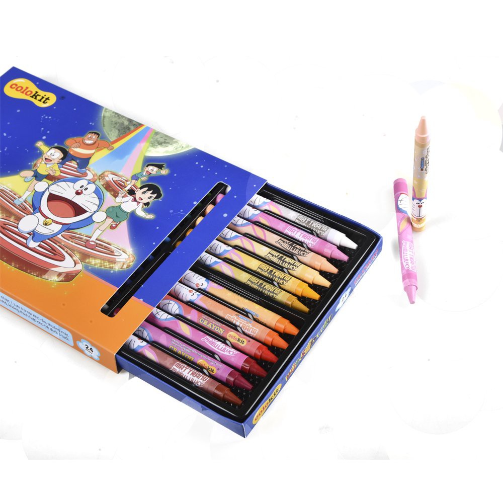 Sáp màu Doremon 10/16/24 màu Colokit | CR-C04/DO - CR- 05/DO - CR-C06/DO