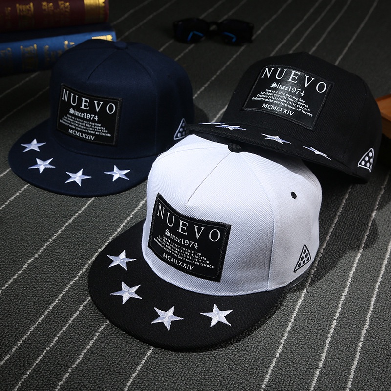 Mũ Lưỡi Trai hiphop Snapback Phong Cách Hàn Quốc NUEVO SINCE 1974