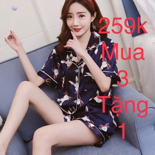 Bộ pijama mặc nhà cộc tay