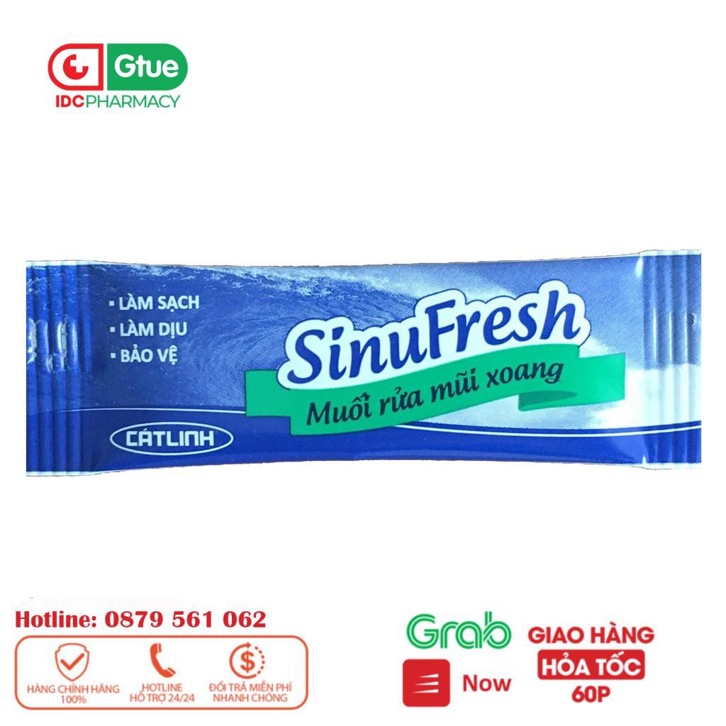 Muối rửa mũi xoang - Sinufresh của Cát Linh - hộp 50 gói hỗn hợp muối biển nano - vệ sinh mũi, giảm nghẹt mũi_[IDC]