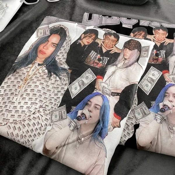 Áo Sweater Tay Dài Dáng Rộng In Hình Rapper Mẫu Mới 2022 Phong Cách Hip hop Âu Mỹ Thời Trang Cho Nam Và Nữ