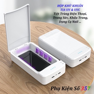 Hộp Khử Trùng Bằng Tia UV Đa Năng cho điện thoại, khẩu trang, mắt kính, trang sức…