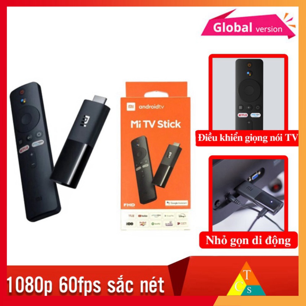 Xiaomi Mi TV Stick Android Tv box Quốc Tế tìm kiếm giọng nói Tiếng Việt