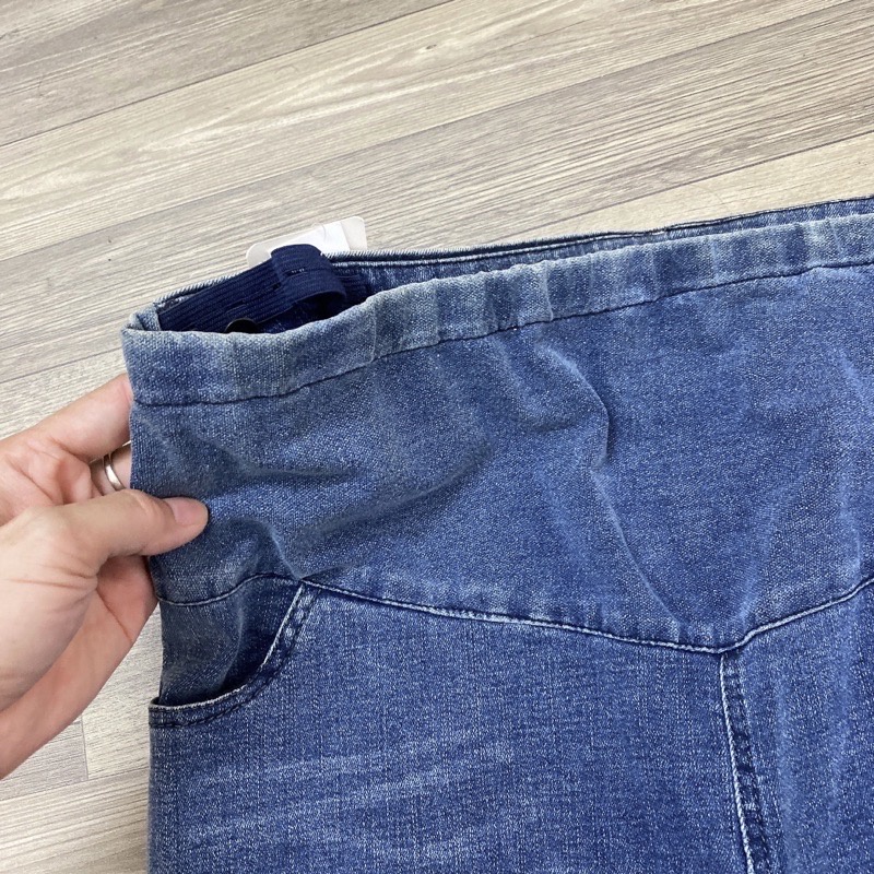 Quần jean Bầu☘️Hàng loại 1☘️ảnh thật shop mặc chụp☘️chất siêu mềm đẹp☘️có co gian nhẹ☘️chun chỉnh bụng theo từng thai kì