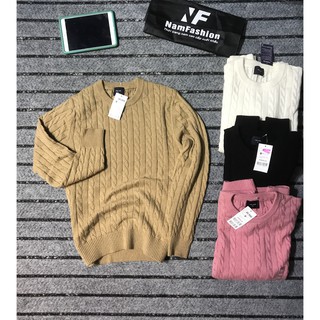 Áo len nam nữ vặn thừng cao cấp