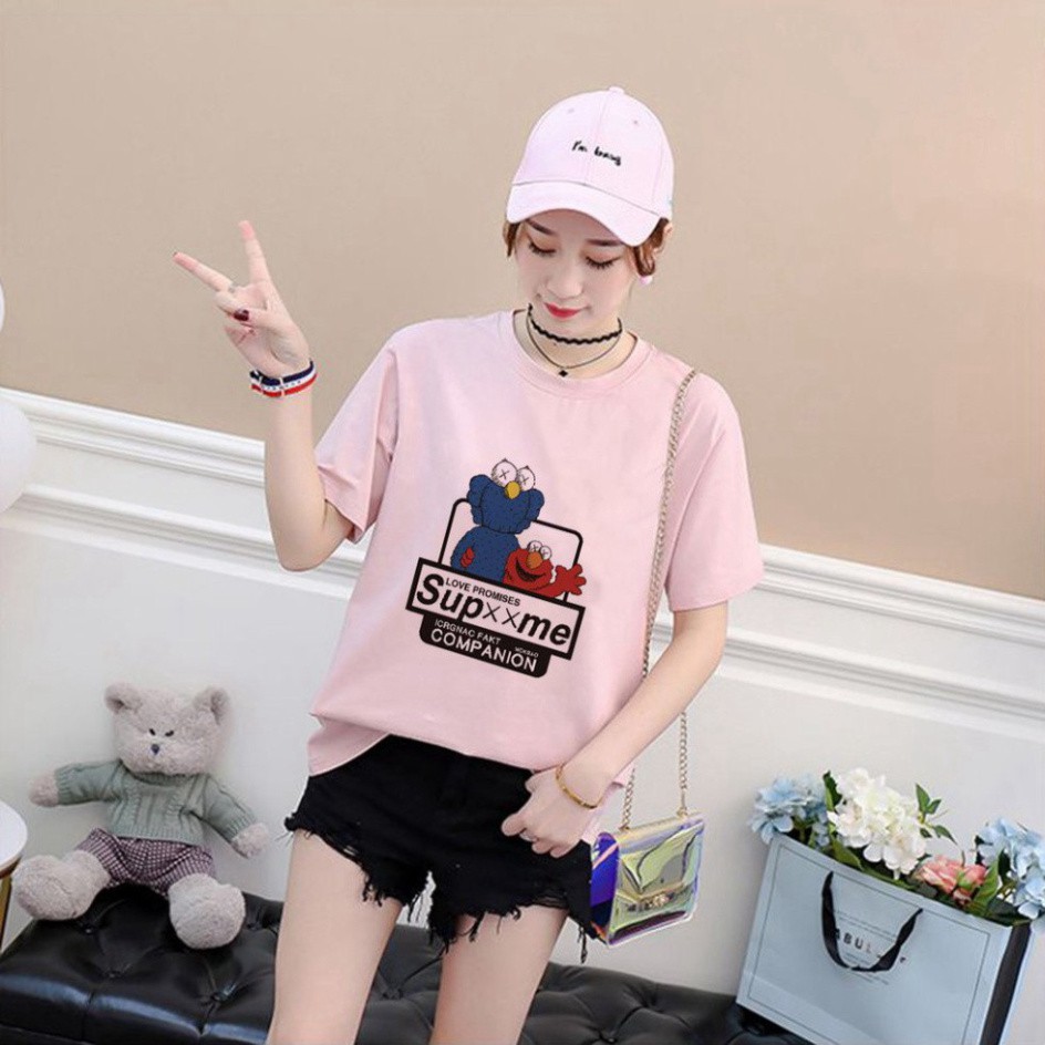 Áo Thun Tay Lỡ In Nhiệt Kaws Supxxme  Unisex  Cao Cấp Nam Nữ - ATIN49 | BigBuy360 - bigbuy360.vn