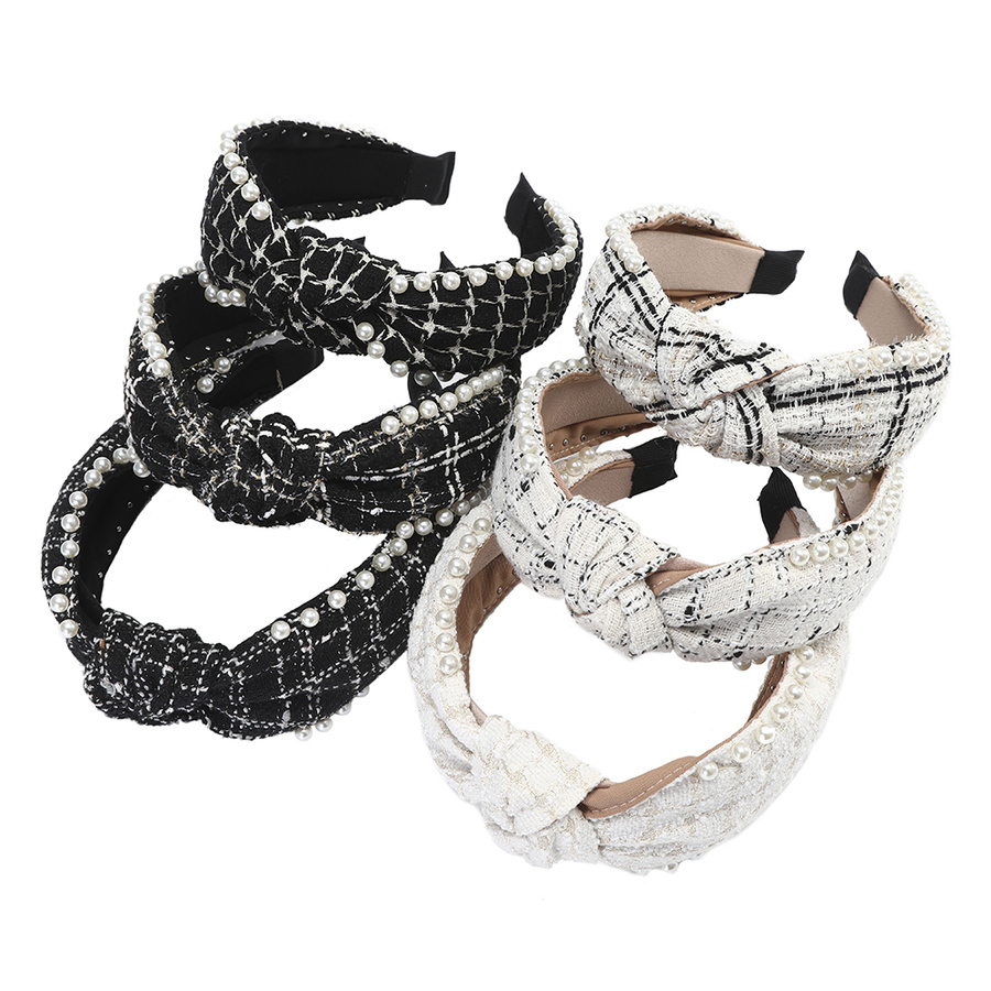 Băng đô cài tóc đính ngọc trai giả kiểu Hàn Quốc