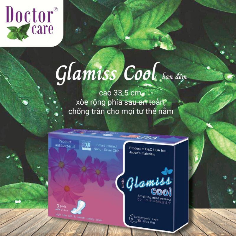 Băng vệ sinh thảo dược Glamiss Cool Doctor Care