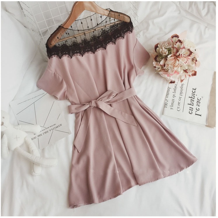 Đầm dáng suông ⚡️𝐁𝐈𝐆𝐒𝐈𝐙𝐄⚡️ Váy bầu nữ tay ngắn cổ tròn mùa hè Phong cách Hàn Quốc Thời Trang cá tính xinh đẹp bigsizeg