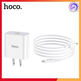 Bộ sạc nhanh 1 cổng type-c to lightning 3.0a - pd - qc3.0 - 20w hoco c76 - dài 1.0m