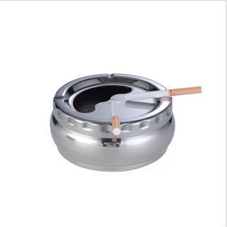 Gạt tàn thuốc inox tròn xoay