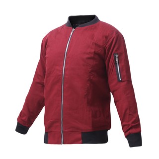 ÁO KHOÁC KAKI BOMBER 2 LỚP CAO CẤP-ĐỎ
