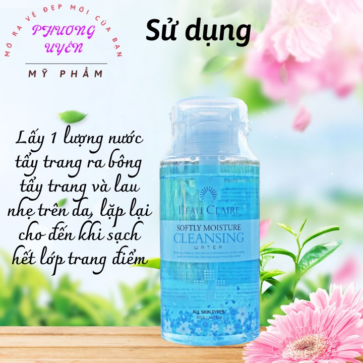 Nước Tẩy Trang 300ml 💯CHÍNH HÃNG HÀN QUỐC💯 Hòa Tan Nhanh Chóng Lớp Trang Điểm Mà Vẫn Dịu Nhẹ, Phù Hợp Với Mọi Loại Da