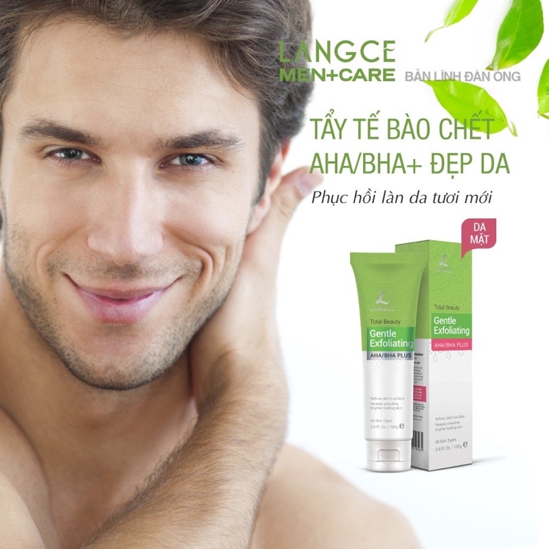 TẨY TẾ BÀO CHẾT AHA/BHA+ ĐẸP DA - FACE it - DA MẶT LANGCE DÀNH CHO NAM