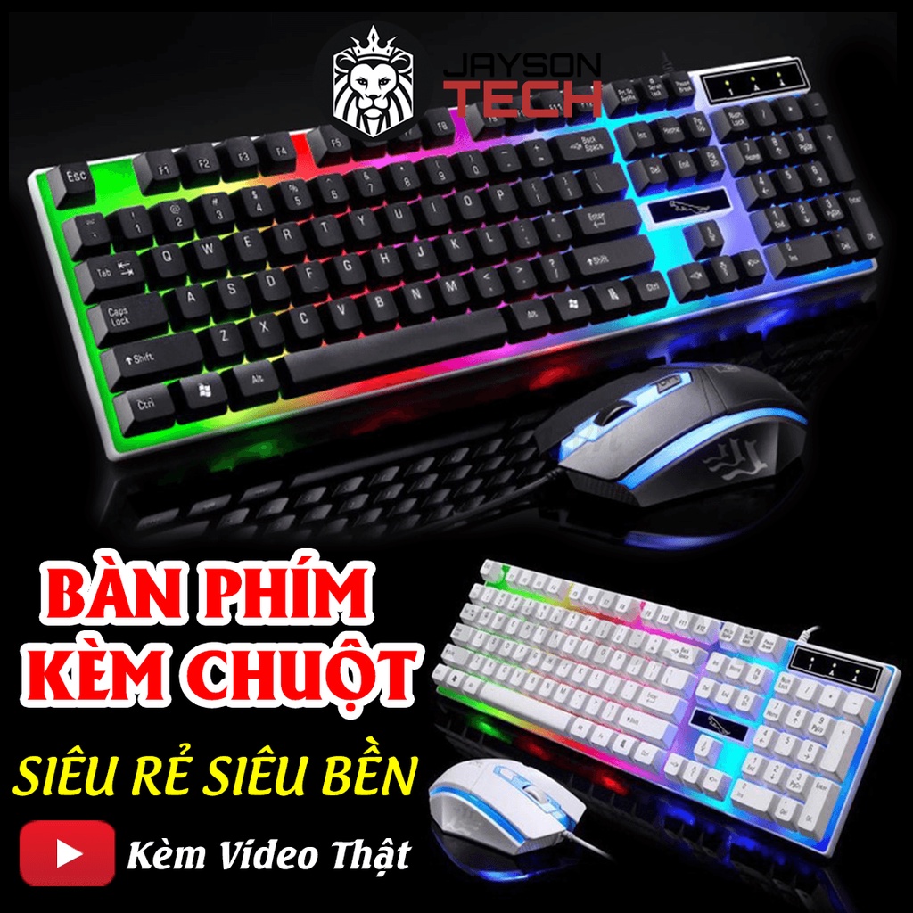 Bàn Phím Giả Cơ G21 , Bàn Phím Máy Tính Led Chuyên Game , Chuột Chơi Game JAYSONTECH