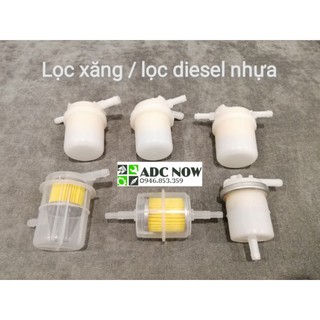 [Sỉ - lẻ] lọc xăng nhựa / lọc nhiên liệu nhựa đầy đủ kích thước