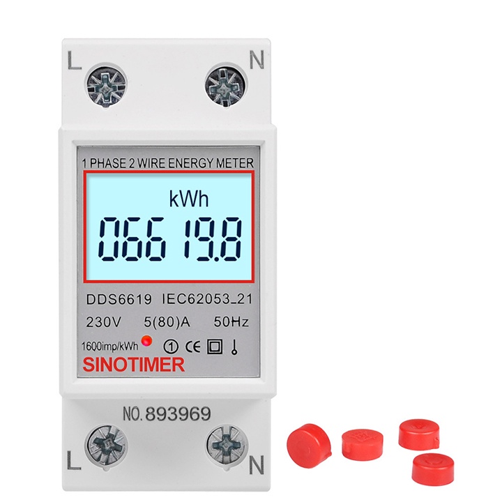 Công tơ điện tử 80A dùng để đo số điện tiêu thụ (kWh), Đo công suất (W), đo điện áp (V), đo cường độ dòng điện (A).