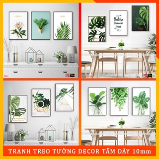 20 Bộ tranh dán tường 3 bức phong cách hiện đại - Tranh decor, trang trí có kèm băng dính xốp