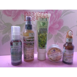 Mua Bộ Combo làm sạch và chăm sóc da cơ bản Mẹ Ken gồm 4 món được tặng kèm 1 chai tẩy trang dầu dừa 50ml trị giá 100k