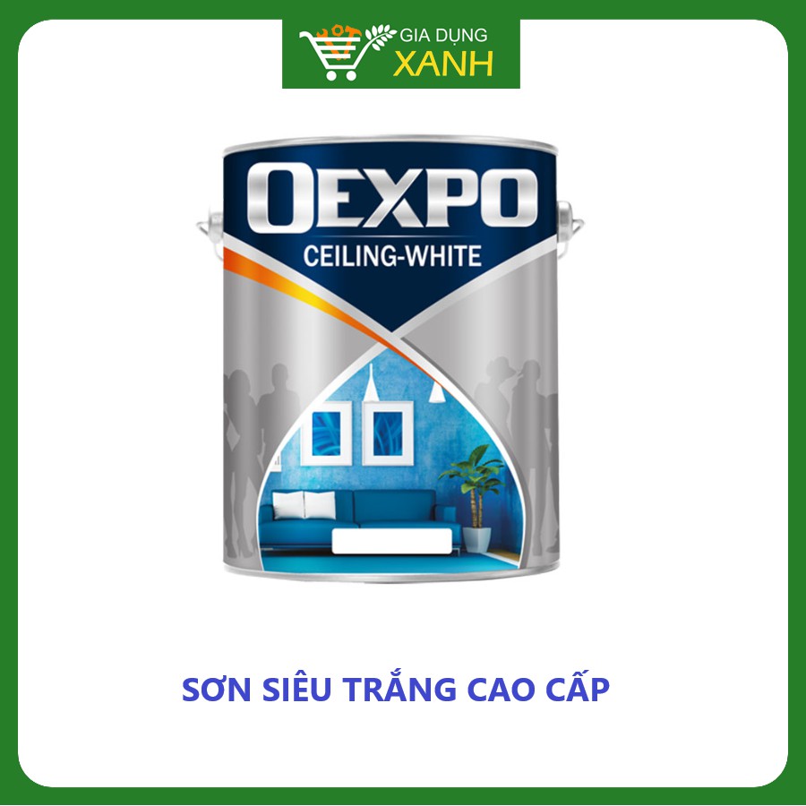 Sơn Nội Thất/ Sơn Trắng Trần/ Sơn Nội Thất Oexpo Ceiling White (18L)