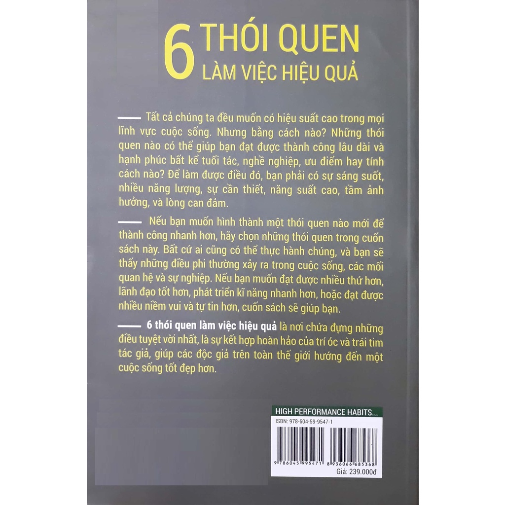 Sách - High Performance Habits - 6 Thói Quen Làm Việc Hiệu Quả