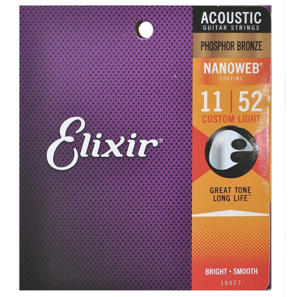 dây đàn ELIXIR acoustic phosphor bronze 11-52