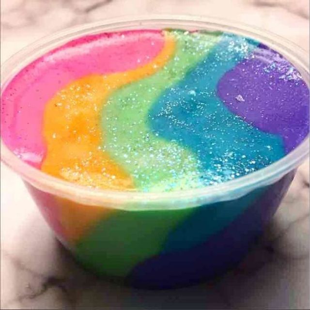 unicorn butter slime