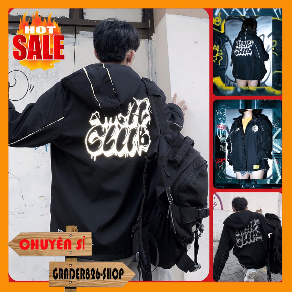 [DEAL] Áo Khoác Dù Nam Nữ Unisex - Áo Khoác Bombers Jacket HIGH CLUB 2020 Siêu Hot ( có form rộng XL )