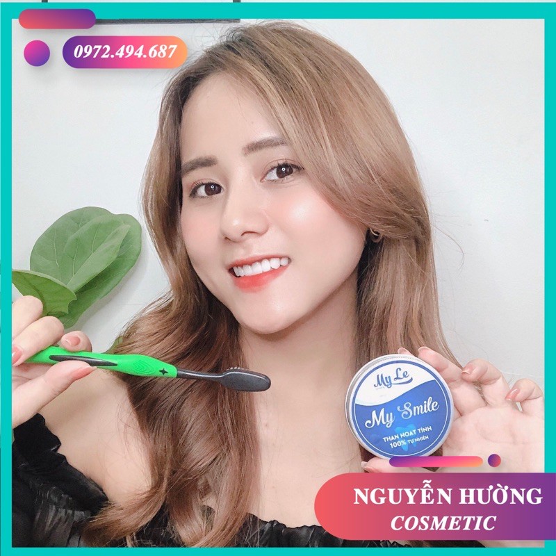 [CHÍNH HÃNG] MUA 1 TĂNG 1 .Bột than hoạt tính trắng răng My Smile 70gr