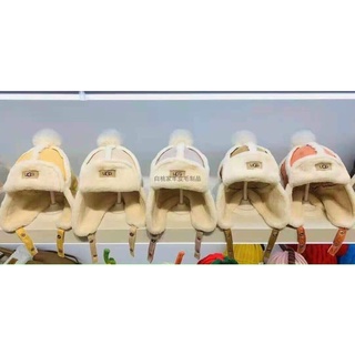 MŨ PHI CÔNG LÔNG CỪU BỊT TAI XUẤT NHẬT CHO BÉ