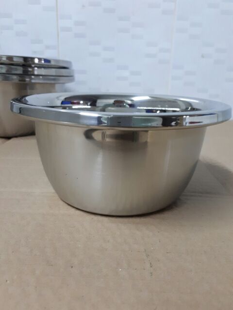 Thau sâu inox làm bánh trộn thức ăn đủ sai sai 22 là 30000k