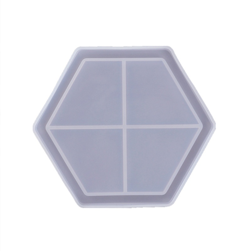 Khuôn silicone làm miếng lót ly resin kiểu đá khảm DIY thủ công handmade dáng tròn dành cho đồ uống
